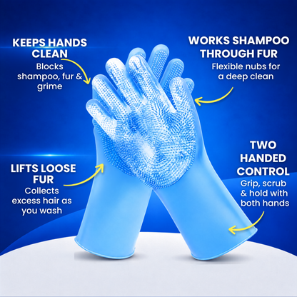 PupWash Silicone Dog Wash Gloves