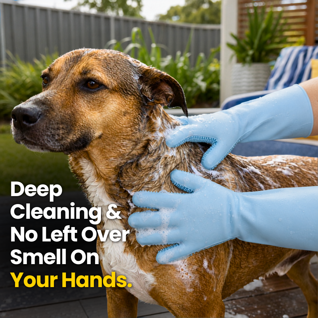 PupWash Silicone Dog Wash Gloves